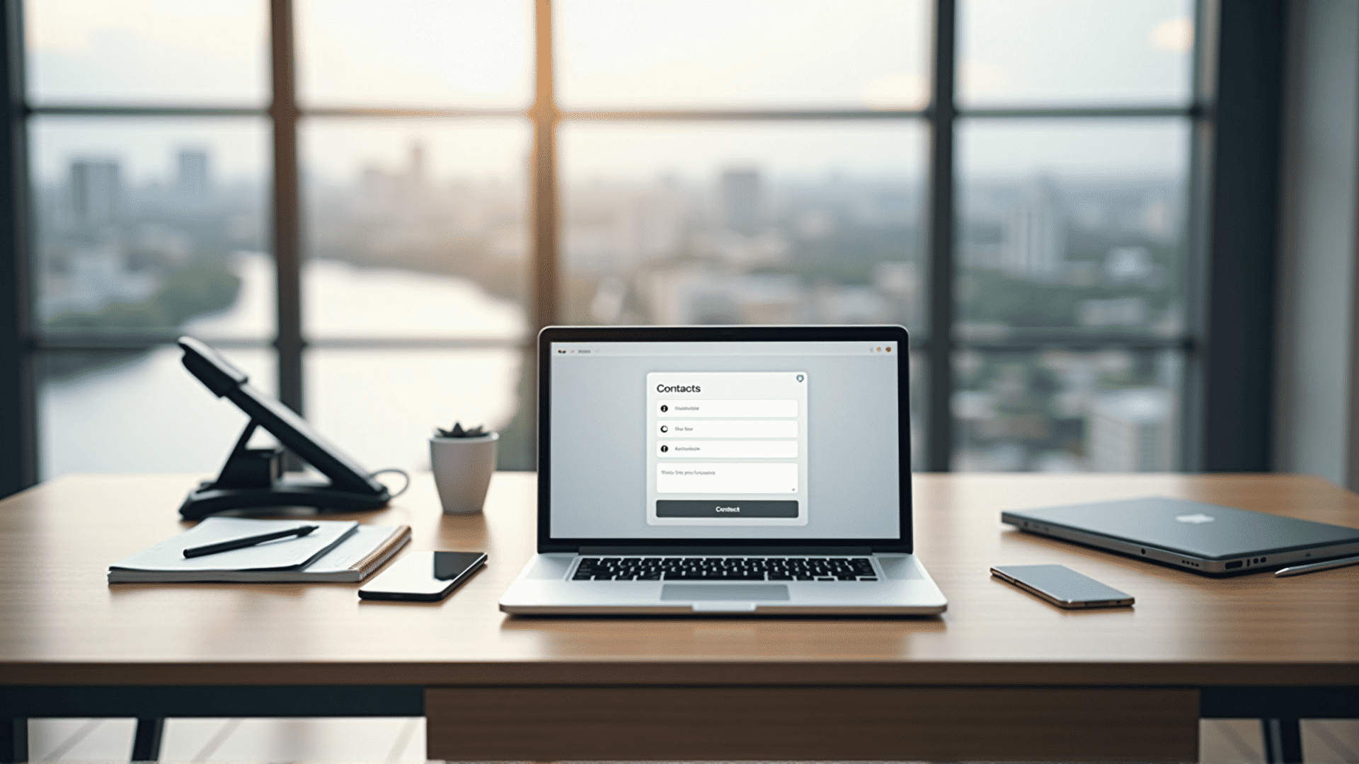 Contact support page layout